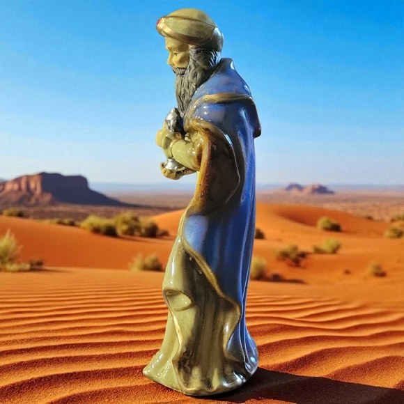 Vtg 90's Kirkland Potter's Garden II Nativity Set Replacement Standing Wiseman - Picture 4 of 10